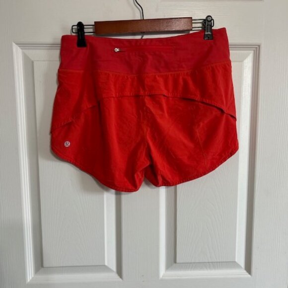 Lululemon Speed Up Shorts 2.5” Size 8 Red - Picture 2 of 3